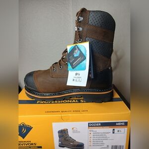 Herman Survivors Dozier Steel Toe Work Boots Mens 8.5 NIB Waterproof ASTM